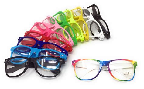 Clear Lens Novelty Glasses Nerd Geek Hipster Fancy Dress Mens Ladies Women Party Ebay