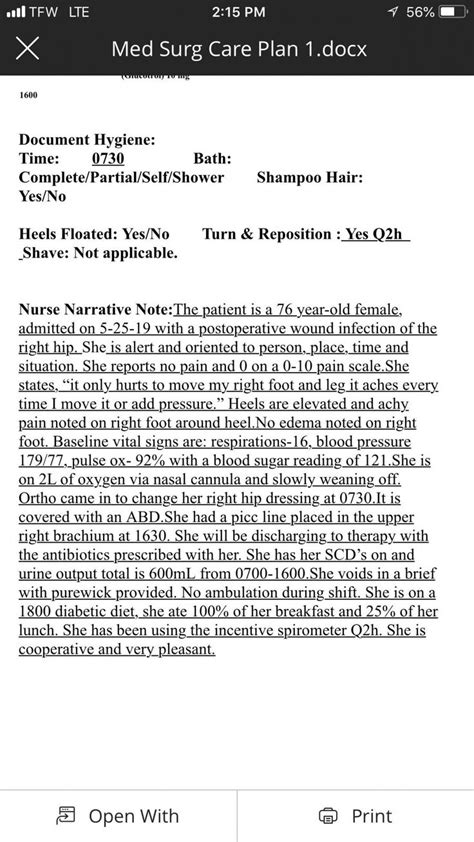 Sample Example Nurse Narrative Note Nursing Notes Examples Home Health