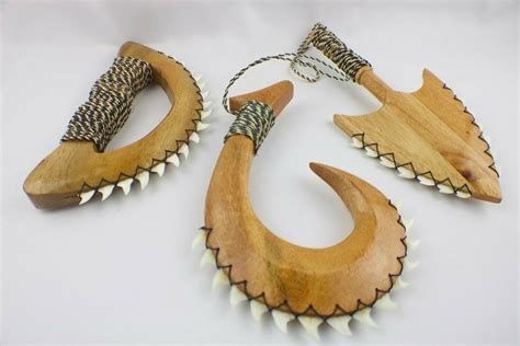 Kamani Wood And Shark Tooth Weapons