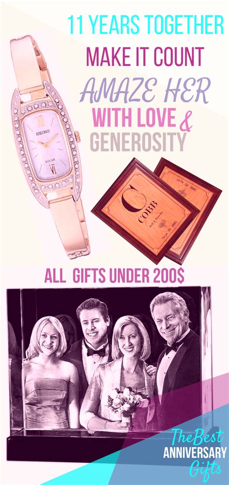Maybe you would like to learn more about one of these? 11th Anniversary Gifts for Her Under $200 | Anniversary ...