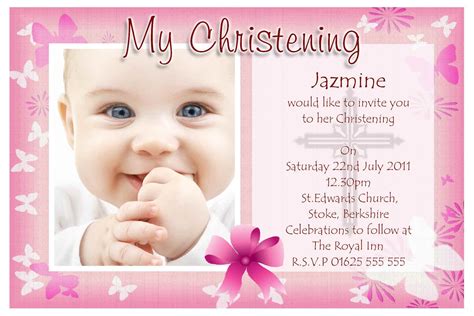 Baby Christening Invitation Templates