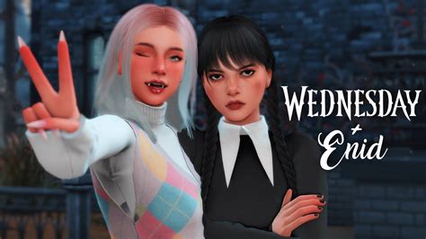 Trying To Create Wednesday And Enid In The Sims 4 Create A Sim Youtube