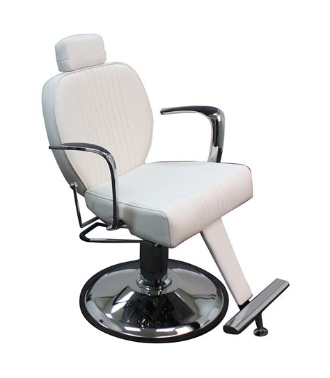 It is available in white and black colors, with a round or square base. All Purpose Reclining Chair | White Vinyl | Modern Design ...