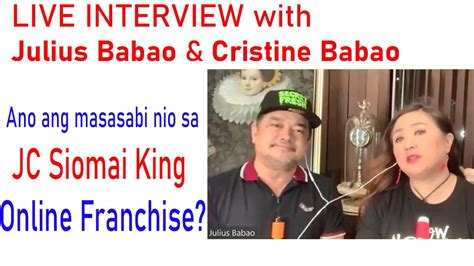 Interview With Julius Babao And Cristine Babao Jc Online Franchise