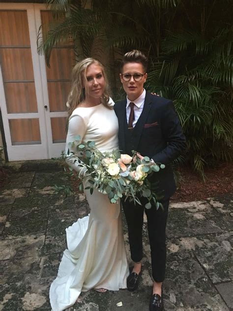 Ashlyn Harris And Allie Long Allies Wedding 2016 Wedding Suits For Bride Wedding Attire For