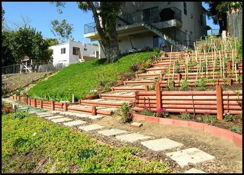 Photo Journal Hillside Landscaping Vol 2 Terracing With Wood