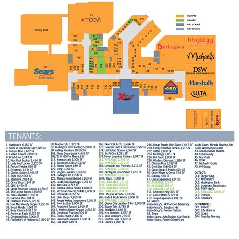 Northgate Mall Map Color 2018