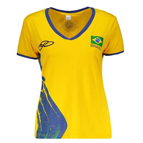 Want to see more posts tagged #voleibrasil? Camisa Olympikus Brasil Vôlei CBV 2016 Feminina Amarela ...