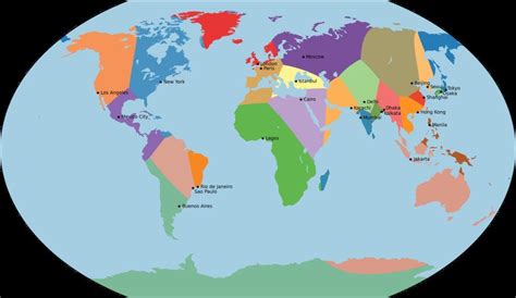 25 regions of the world, by nearest major city | LAND OF MAPS | Pinterest