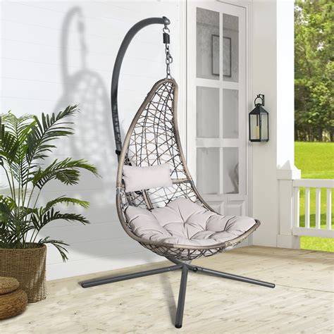 Buy Swing Egg Chair Outdoor Indoor Wicker Hammock Hanging Chair Patio