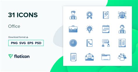 Office Icon Pack Flat Gradient 31 Svg Icons