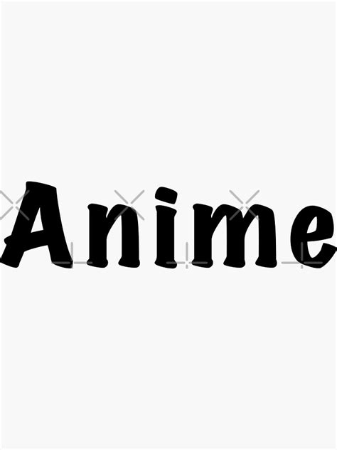 Anime Logo Sticker For Sale By Majinjoni Redbubble