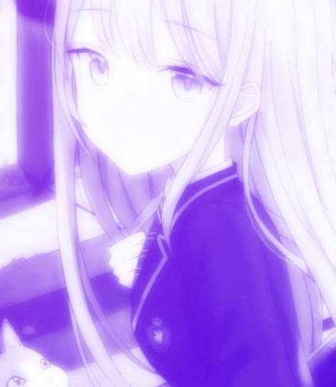 Anime Purple Hair Girl With Purple Hair Light Purple Hair Purple