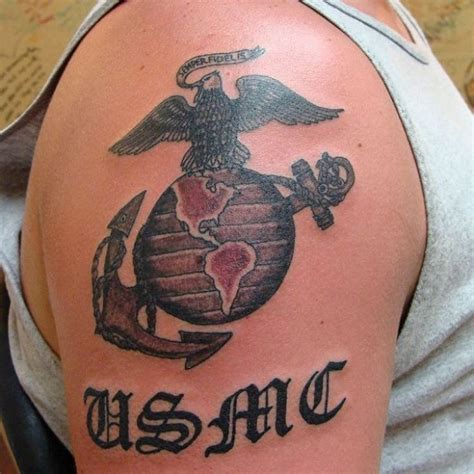 The 100 Best Marine Tattoos For Men Improb Usmc Tattoo Marine