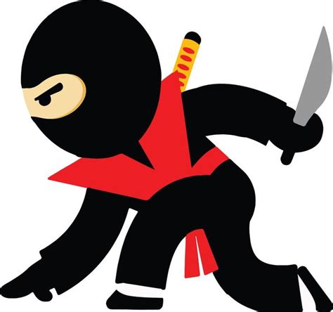 Ninja Archivos Svg Para Cricut Lindo Ninja Clipart Archivos Etsy Free