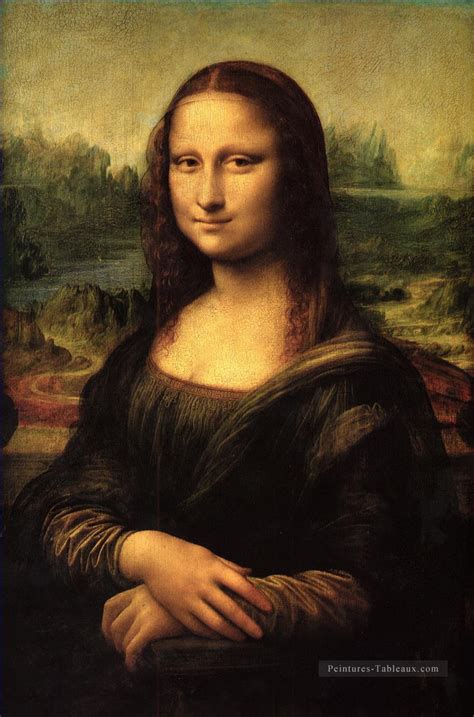 Huile sur panneau de bois de peuplier cette peinture à l'huile sur panneau de bois de peuplier de 77 x 53 cm est exposée au musée du louvre à paris. La Joconde Léonard de Vinci Peinture Tableau en Vente