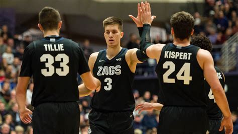 College Basketball Gonzaga Leads Duke For No 1 In Mens Poll