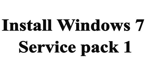 Pella windows are a popular option and are an approachable installation project for the ambitious homeowner. How to install Windows 7 service pack 1 - YouTube