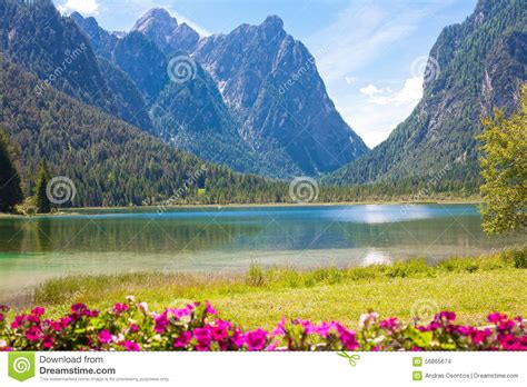 Duplagum) is a comune (municipality) in the province of. Lake Dobbiaco (Toblach, Sudtirol) Stock Photo - Image of ...