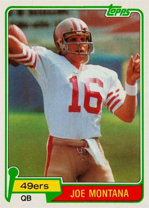 Click on any card to see more graded card prices, historic prices, and past sales. 1981 Topps Joe Montana #216 Football Card Value Price Guide