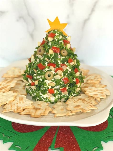 Christmas Tree Shaped Cheese Ball Recipe Cheese Ball