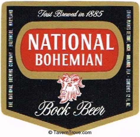Item 60748 1955 National Bohemian Bock Beer Label