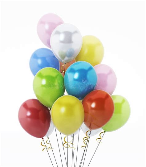 Multi Colored Party Balloons Stock Photo Image Of Levitation