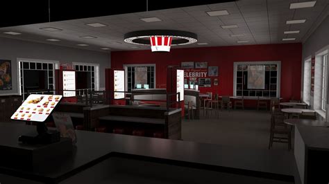 KFC Restaurant 3D Model CGTrader