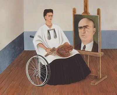 Autorretrato con el retrato del doctor Farill de Frida Kahlo Español