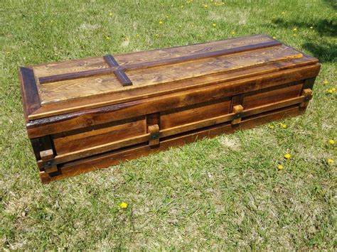 Wood Casket Pine Coffin Custom Casket Cemetery Coffin Etsy Uk