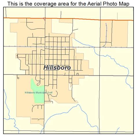 Aerial Photography Map Of Hillsboro Ks Kansas