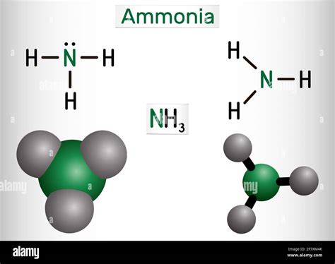 Ammonia Nh3 Ammonium Nitrogen Stock Vector Images Alamy