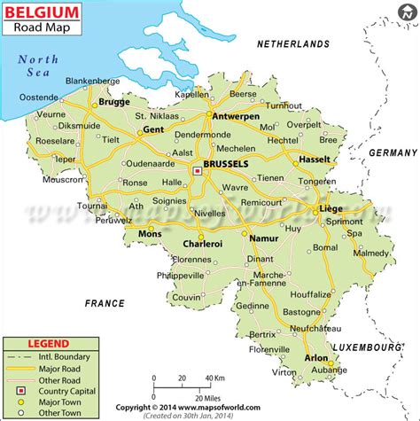 Maps Of Belgium Detailed Map Of Belgium In English Tourist Map Of Images
