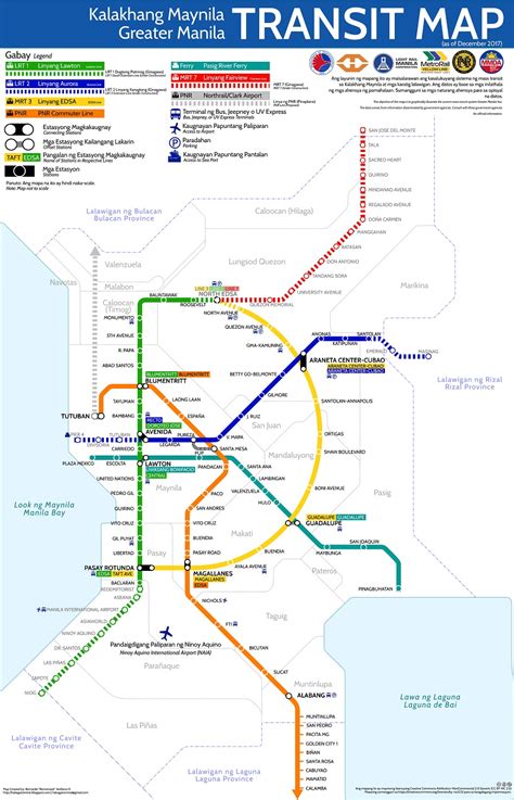 Mrt Manila Metro Map Philippines Mapa Del Metro Manila Tren Ligero