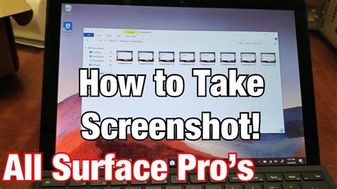 All Surface Pros How To Take A Screenshot Print Screen Screen Capture YouTube