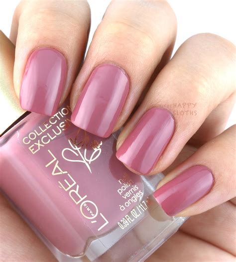 Loreal Collection Exclusive Pinks Collection Nail Polish Review And