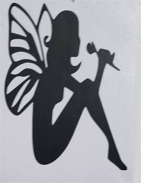 Fairy Silhouette Decalvinyl Decalsilhouettewindow Etsy