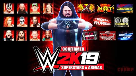Wwe 2k19 All Confirmed Superstars And Arenas Official Youtube