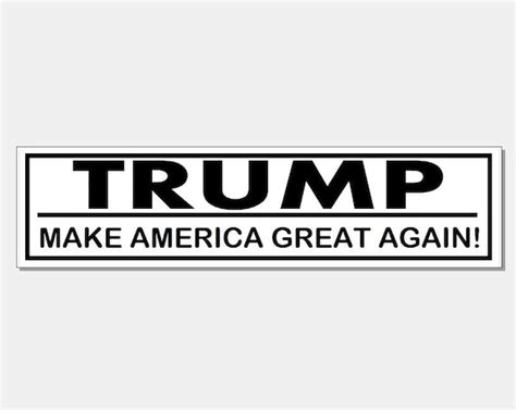 trump make america great again bumper sticker by ericsticker