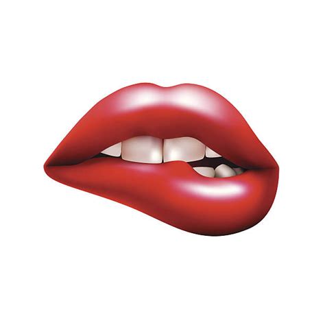 Royalty Free Bite Lip Clip Art Vector Images And Illustrations Istock
