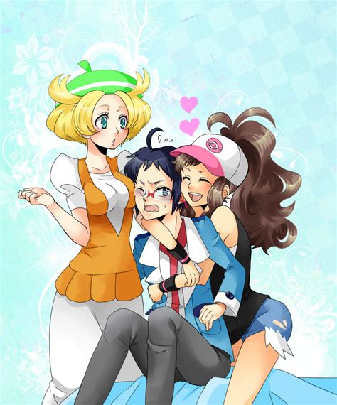 Hilda Bianca And Cheren Pokemon And More Drawn By Minto Danbooru