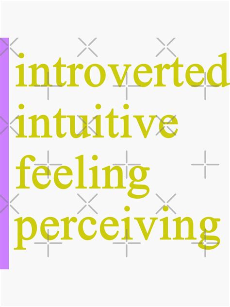 Infp Introverted Intuitive Feeling Perceiving Sticker By Ojdart