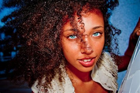 Black Girl With Blue Eyes Right Shot In The Right Time