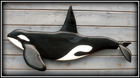 Killer Whale Orca Wood Carving Nautical Art Wall By Woodnarts