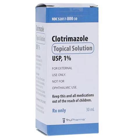 Clotrimazole Topical Solution 1 30ml Bottle By Trupharma Rx