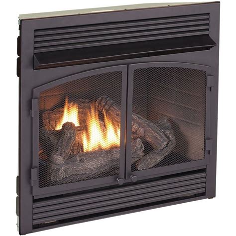 And another thing, this ventless gas fireplace insert produces 26,000 british thermal units, thus warming your room effectively and making you comfortable. This Duluth Forge Dual Fuel Ventless Natural Gas/Propane Fireplace Insert allows you to build a ...