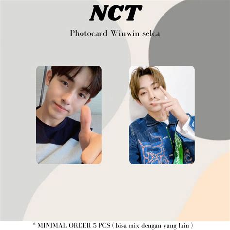 Jual Photocard Nct Winwin Selca Shopee Indonesia