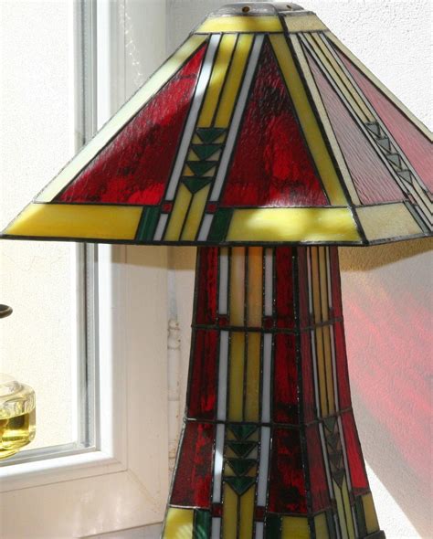 art deco stained glass tiffany lamp the first