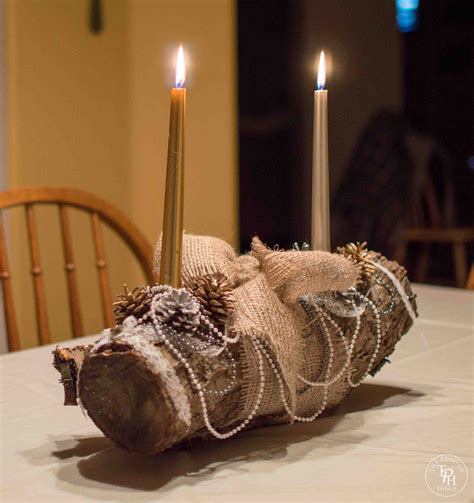 Shabby Chic Yule Log Tutorial Shabby Chic Diy Crafts