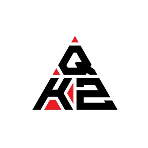 Qkz Triangle Letter Logo Design With Triangle Shape Qkz Triangle Logo